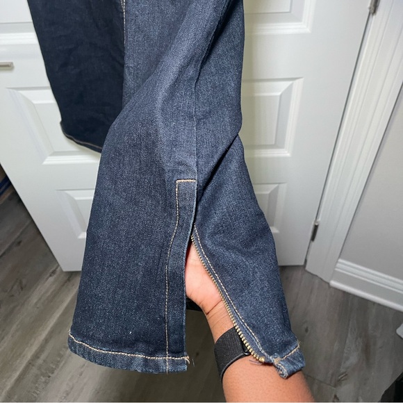 Dark Wash Bell Bottom Jeans - Picture 2 of 3